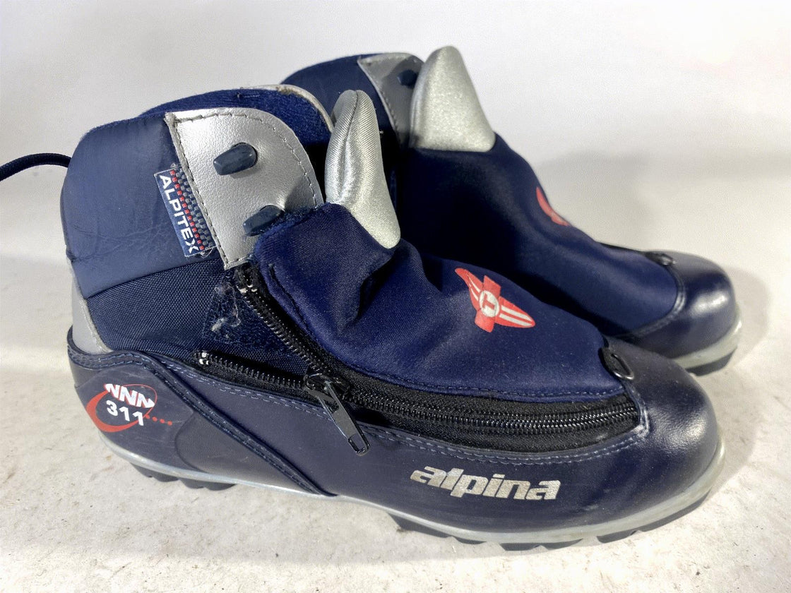 Alpina 311 Classic Nordic Cross Country Ski Boots Size EU38 US6 for NNN 3174