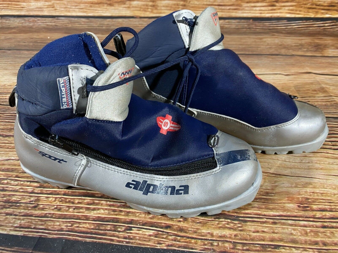 Alpina 311 Nordic Cross Country Ski Boots Size EU39 US7 NNN bindings 862