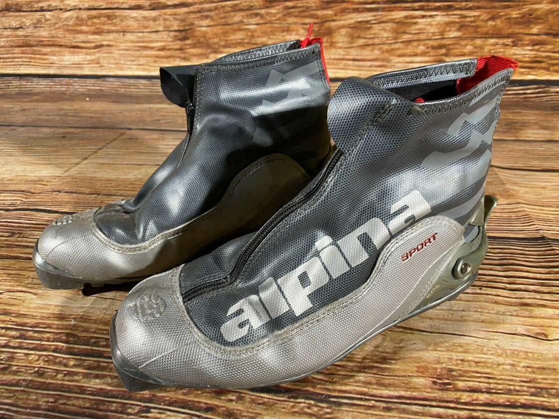 Alpina SCL Sport Nordic Cross Country Ski Boots Size EU40 US7.5 NNN bindings 985