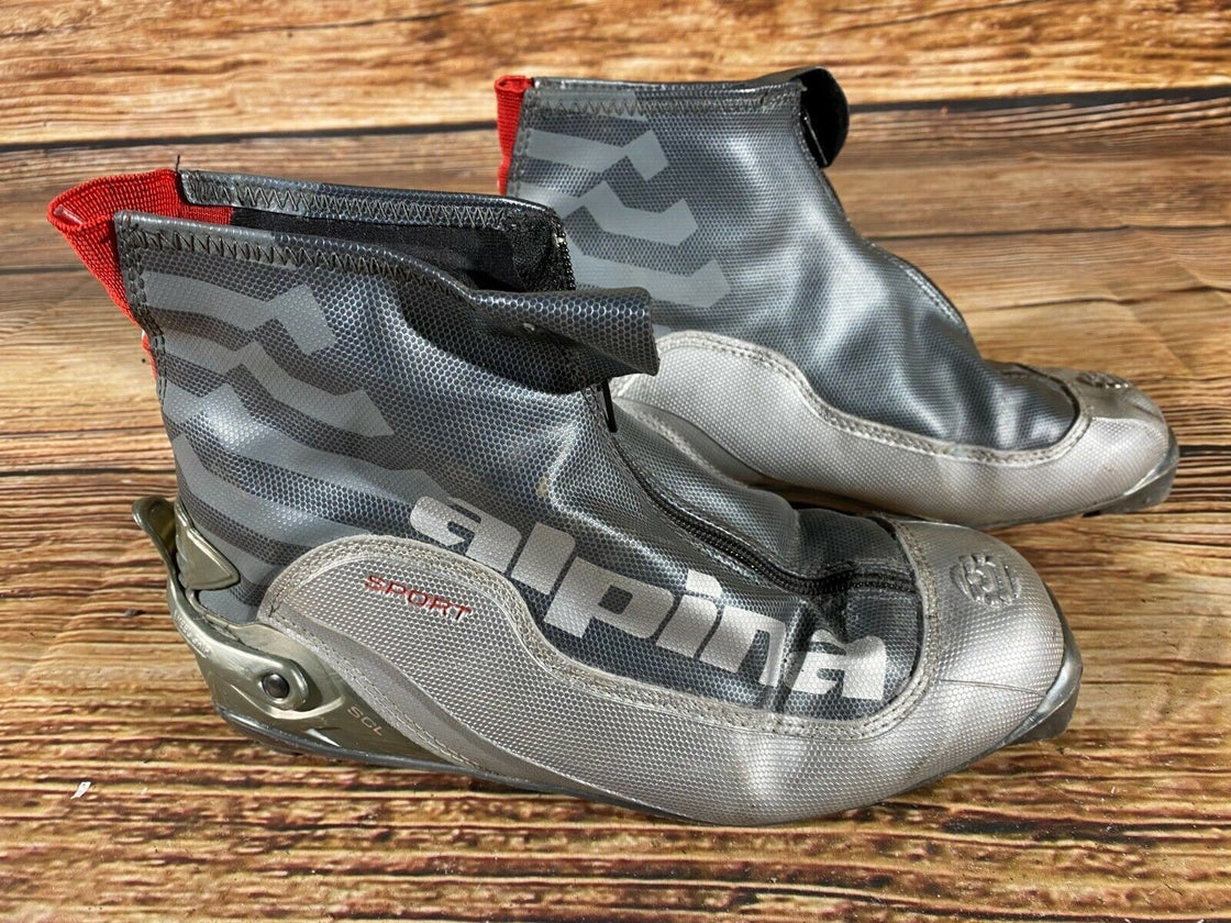 Alpina SCL Sport Nordic Cross Country Ski Boots Size EU40 US7.5 NNN bindings 985