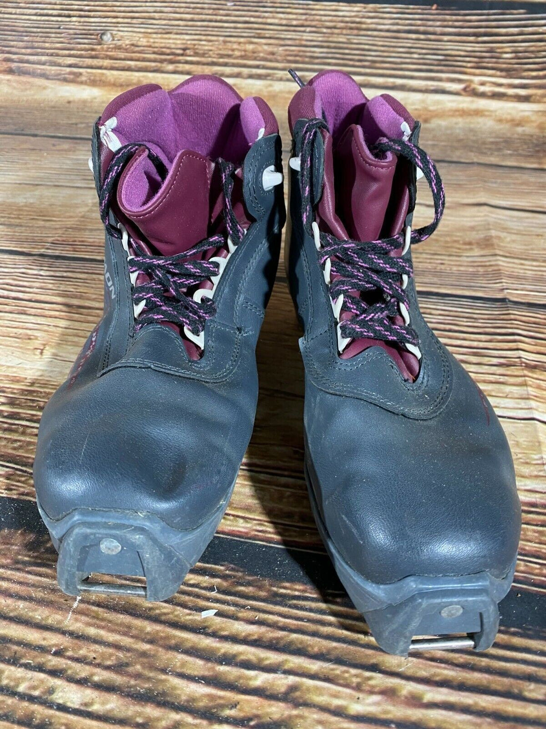 SALOMON 3.1 Nordic Cross Country Ski Boots Size EU42 US8.5 SNS profil 2232