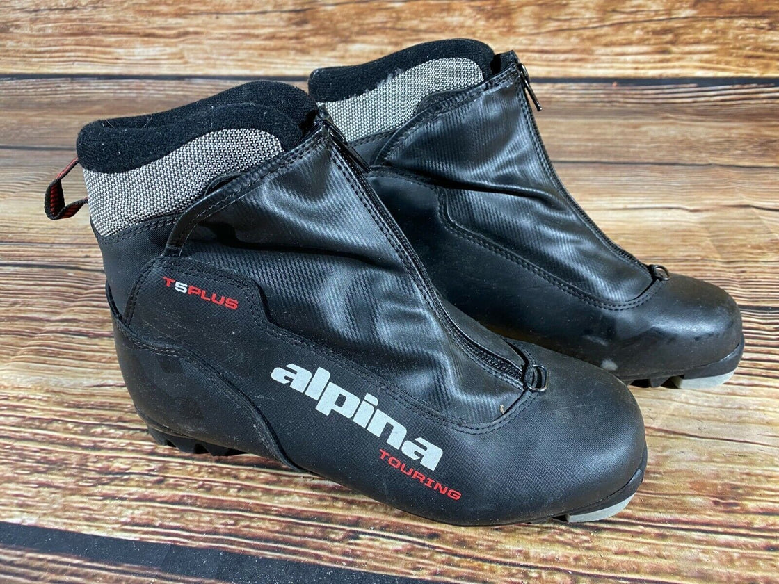 Alpina T5 Plus Nordic Cross Country Ski Boots Size EU39 US7 NNN bindings 899