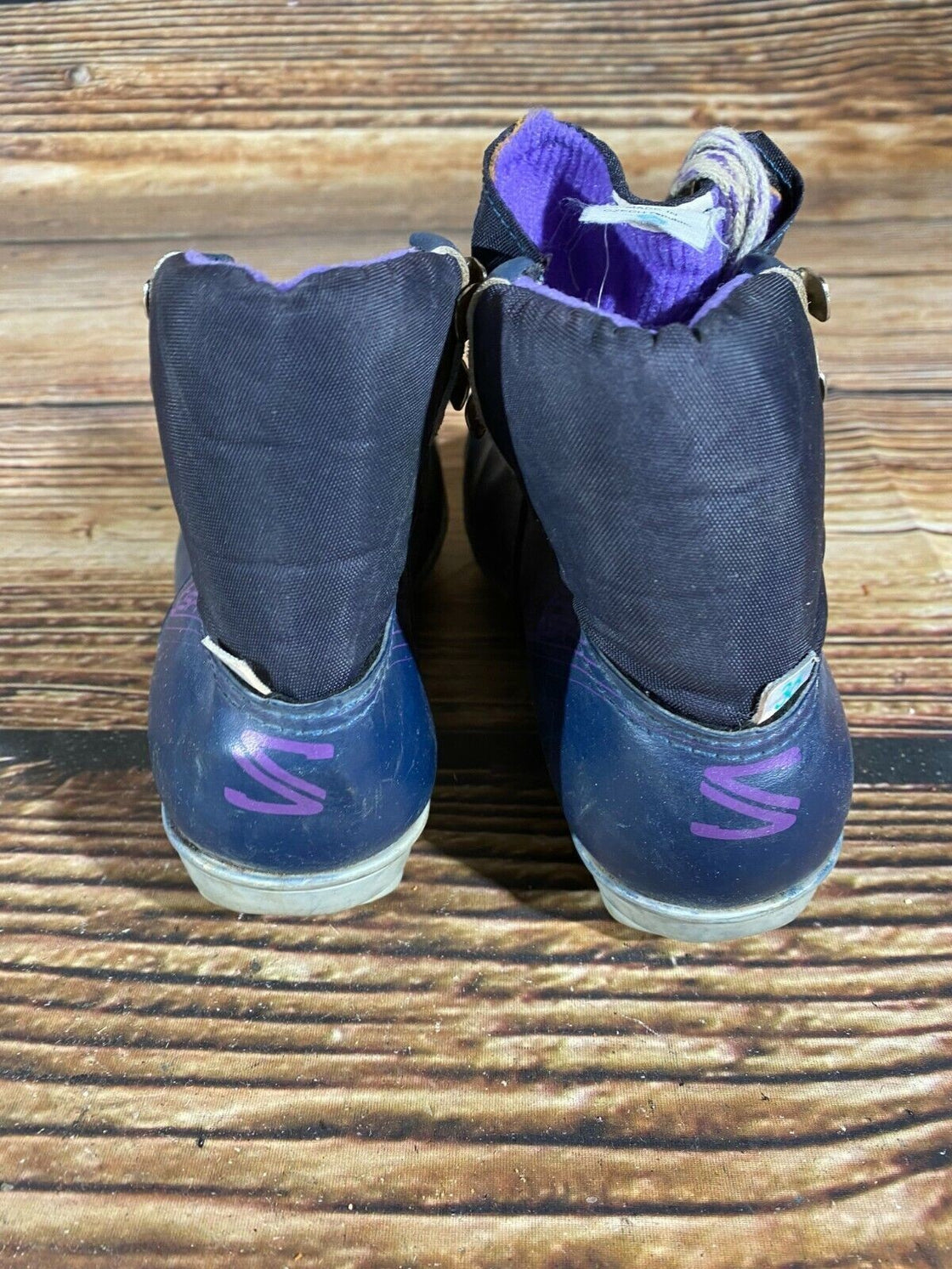 SALOMON 361 SR Nordic Cross Country Ski Boots Size EU36 US4.5 SNS profil 2097