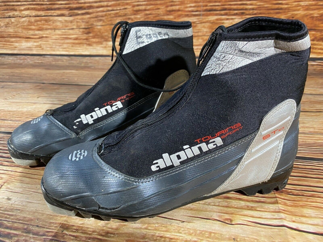 Alpina ST10 Nordic Cross Country Ski Boots Size EU40 US7.5 NNN bindings 3116