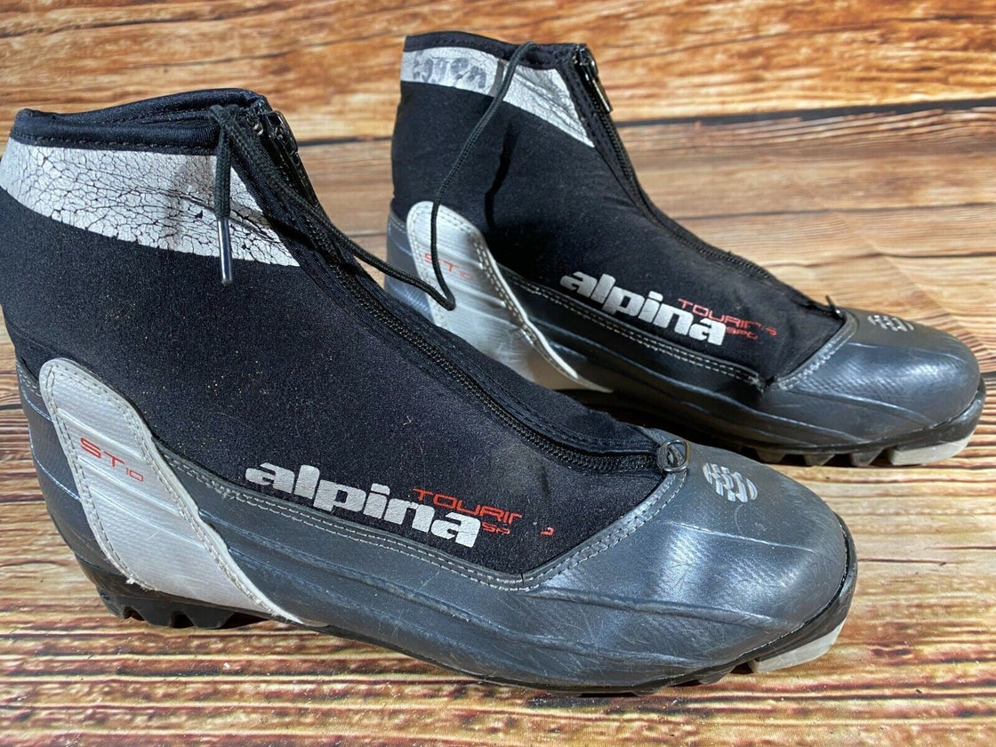 Alpina ST10 Nordic Cross Country Ski Boots Size EU40 US7.5 NNN bindings 3116