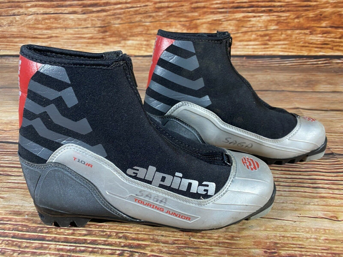 Alpina T10 jr Nordic Cross Country Ski Boots Size EU38 US6 NNN bindings 579