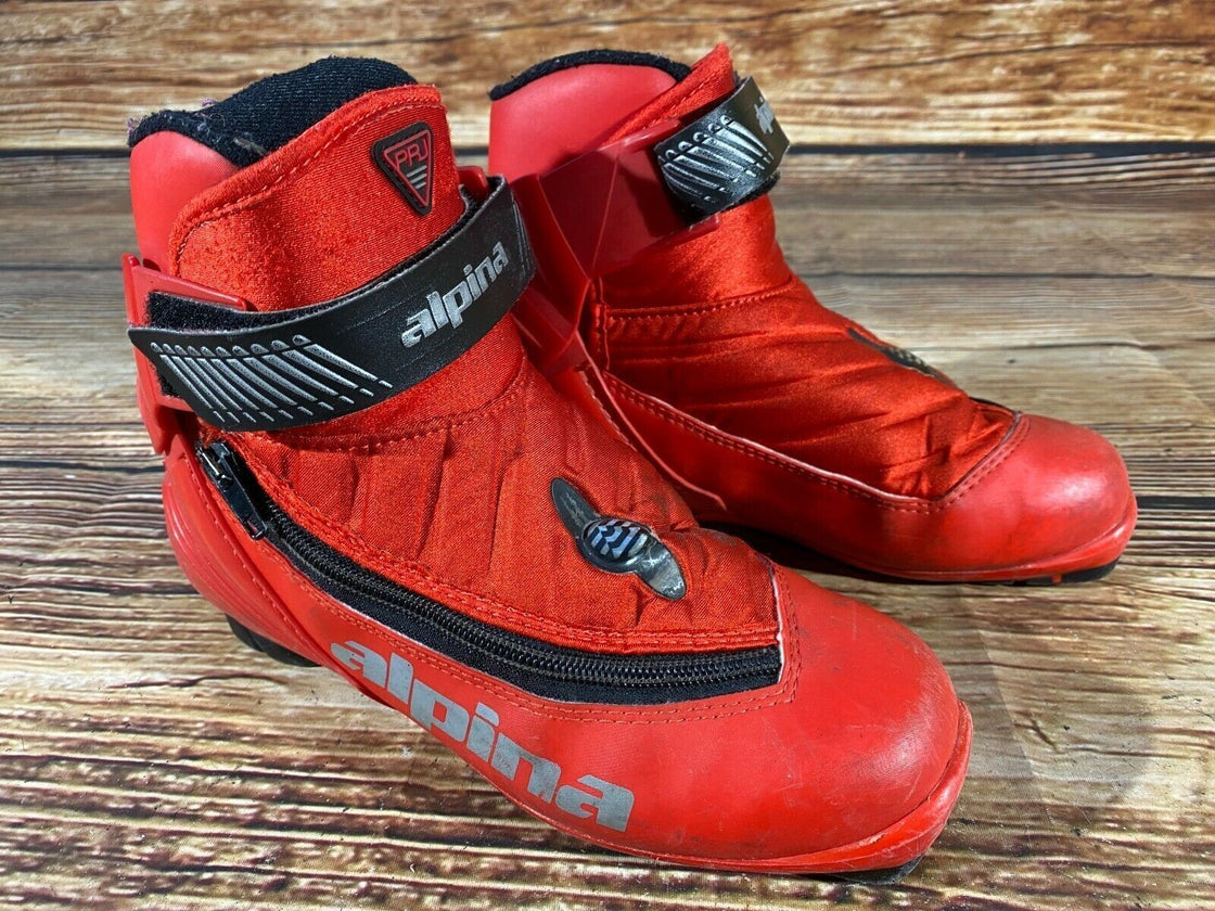 Alpina PRJ Nordic Cross Country Ski Boots Size EU37 US5 NNN bindings 3085
