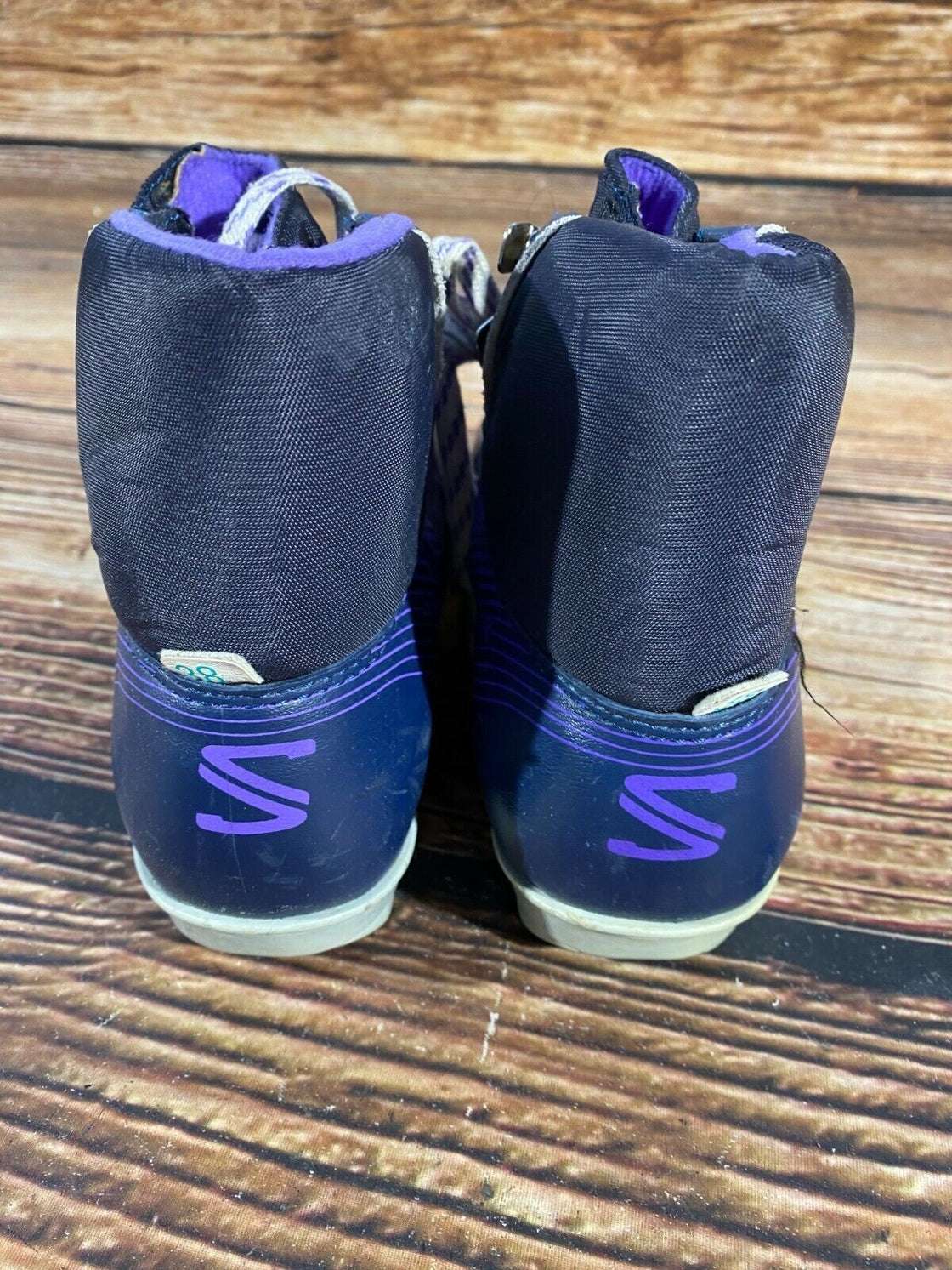 SALOMON 361 SR Nordic Cross Country Ski Boots Size EU38 US6 SNS profil 2216