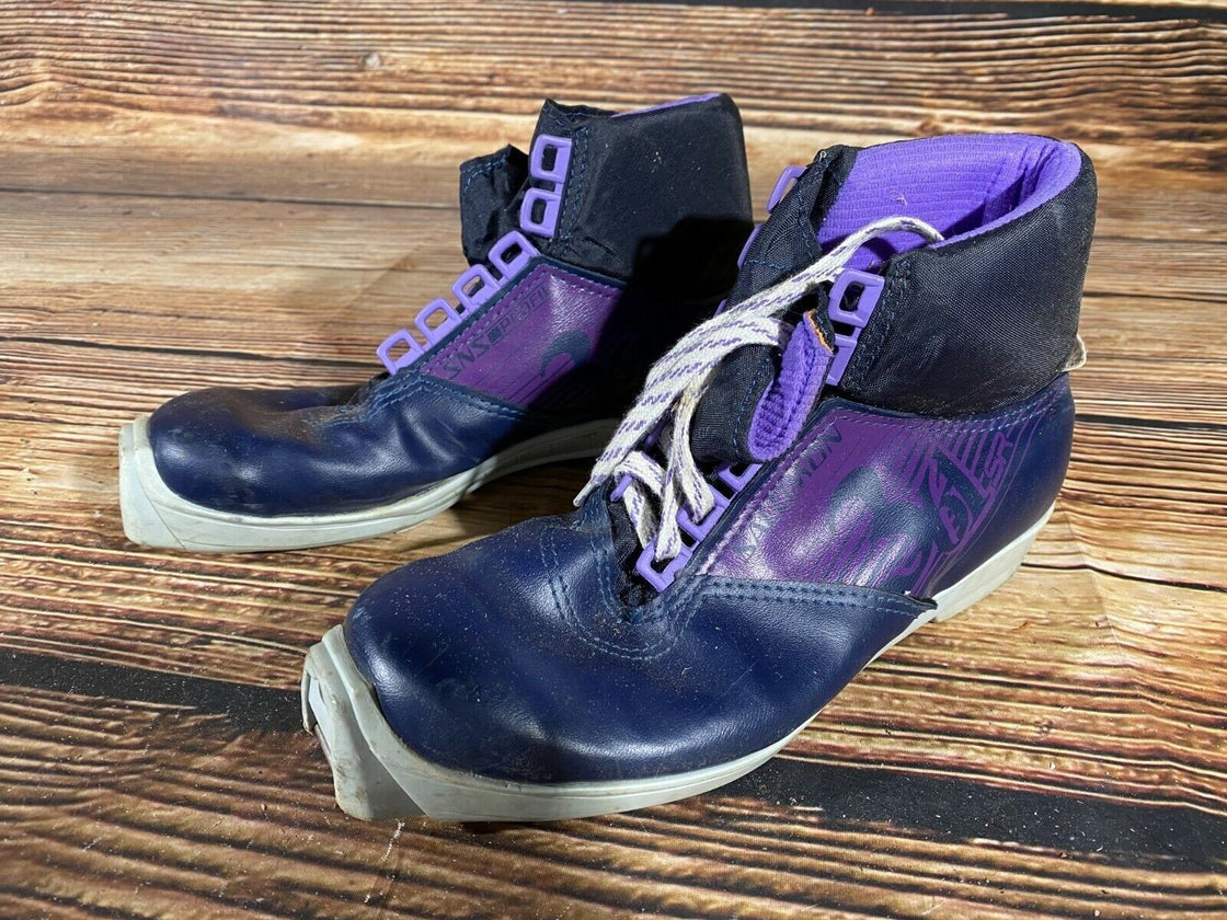 SALOMON 361 SR Nordic Cross Country Ski Boots Size EU40 US7.5 SNS profil 2427