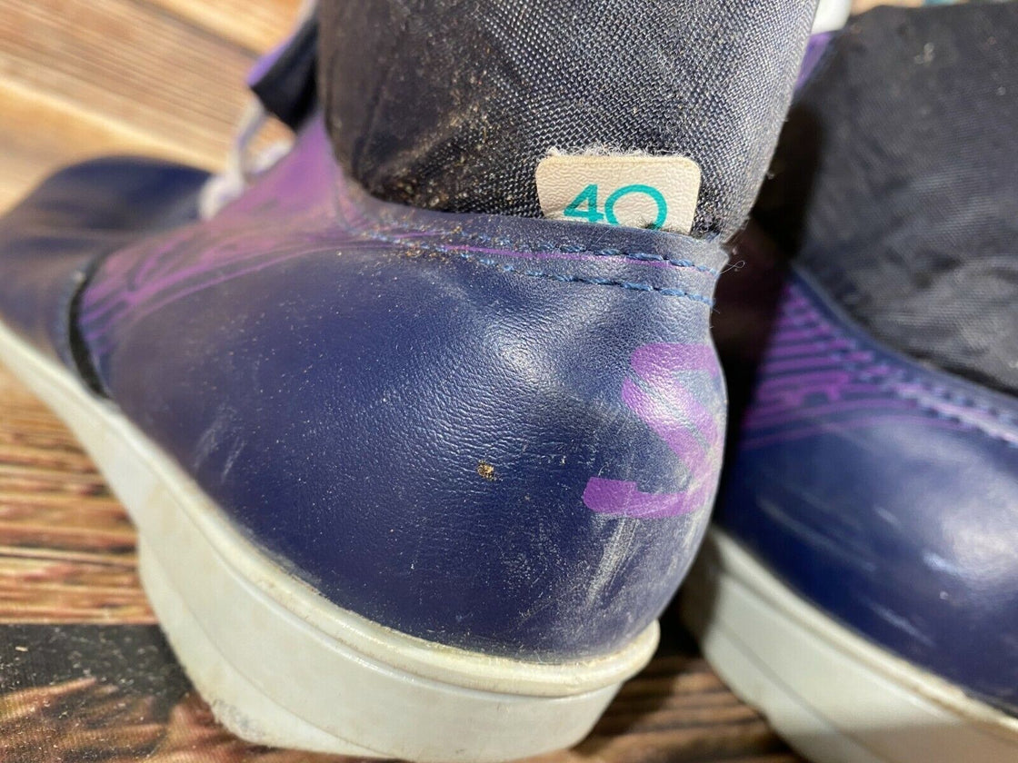 SALOMON 361 SR Nordic Cross Country Ski Boots Size EU40 US7.5 SNS profil 2427