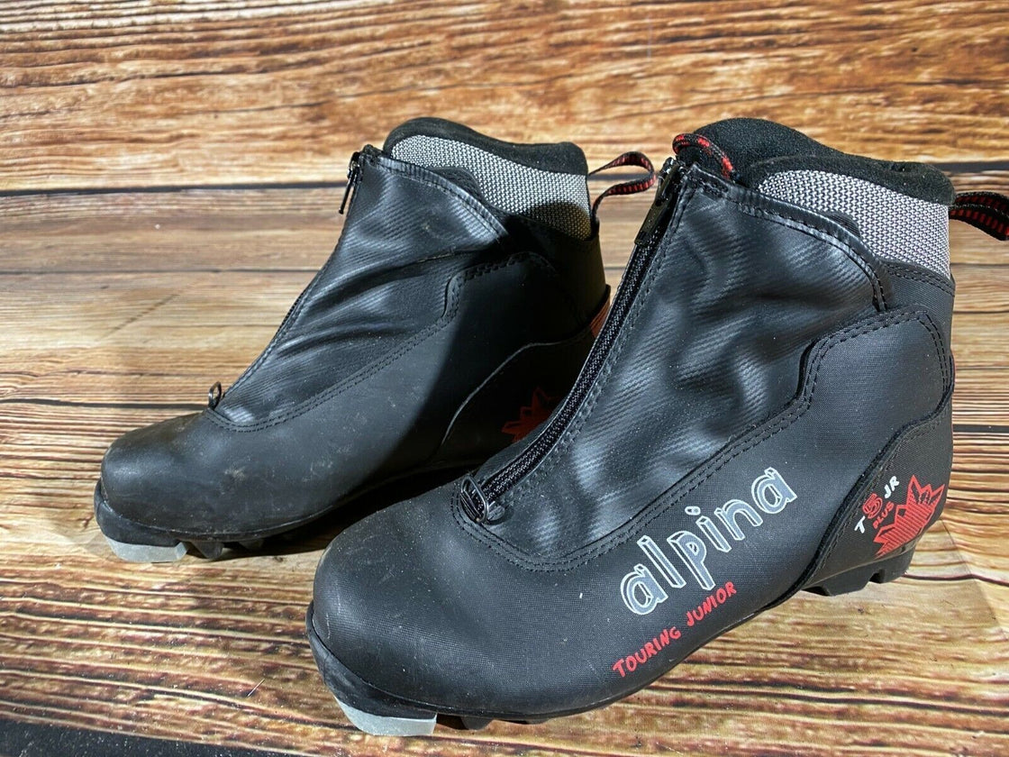 Alpina T5 JR Nordic Cross Country Ski Boots Size EU36 US4.5 NNN bindings 866