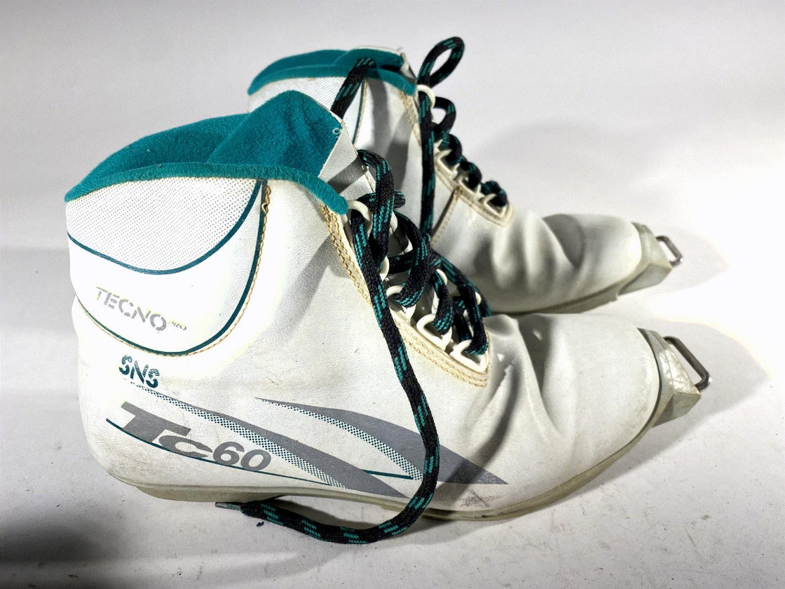 Tecno Nordic Cross Country Ski Boots Size EU38 US6 for SNS Old Bindings 1251