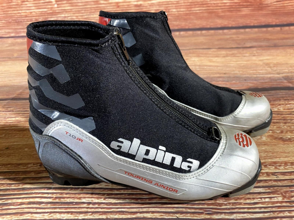 Alpina T10jr Nordic Cross Country Ski Boots Size EU35 US3.5 for NNN 856