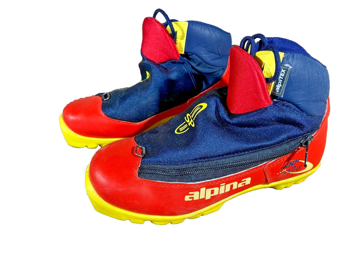 Alpina 312JR Nordic Cross Country Ski Boots Size EU37 US5 for NNN 993