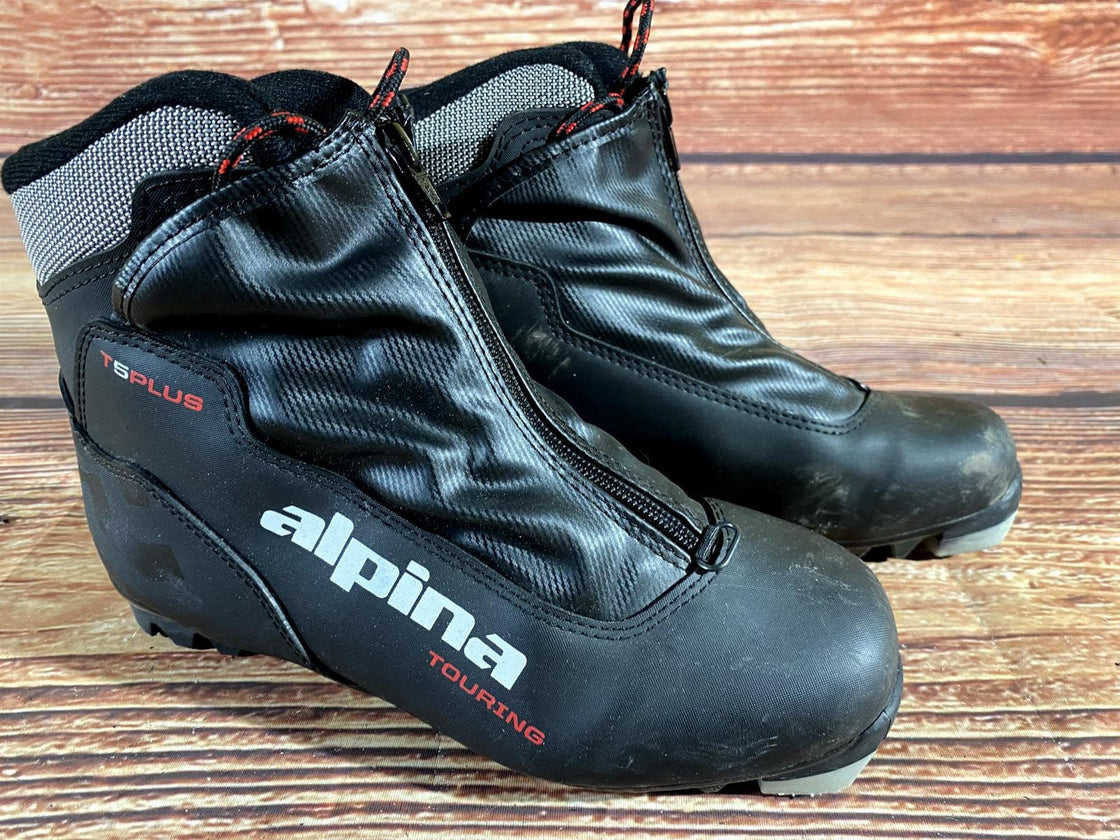 Alpina T5 Plus Nordic Cross Country Ski Boots Size EU38 US6 for NNN 1059