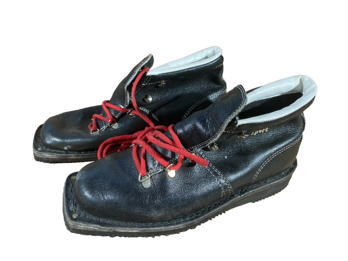 DALEX Vintage Cross Country Ski Boots EU39 US6 Kandahar Cable Bindings KL47