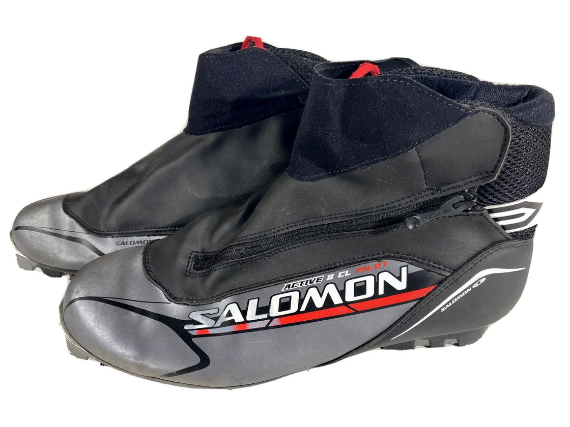 SALOMON Active Nordic Cross Country Ski Boots Size EU46 US11.5 SNS Pilot 2098