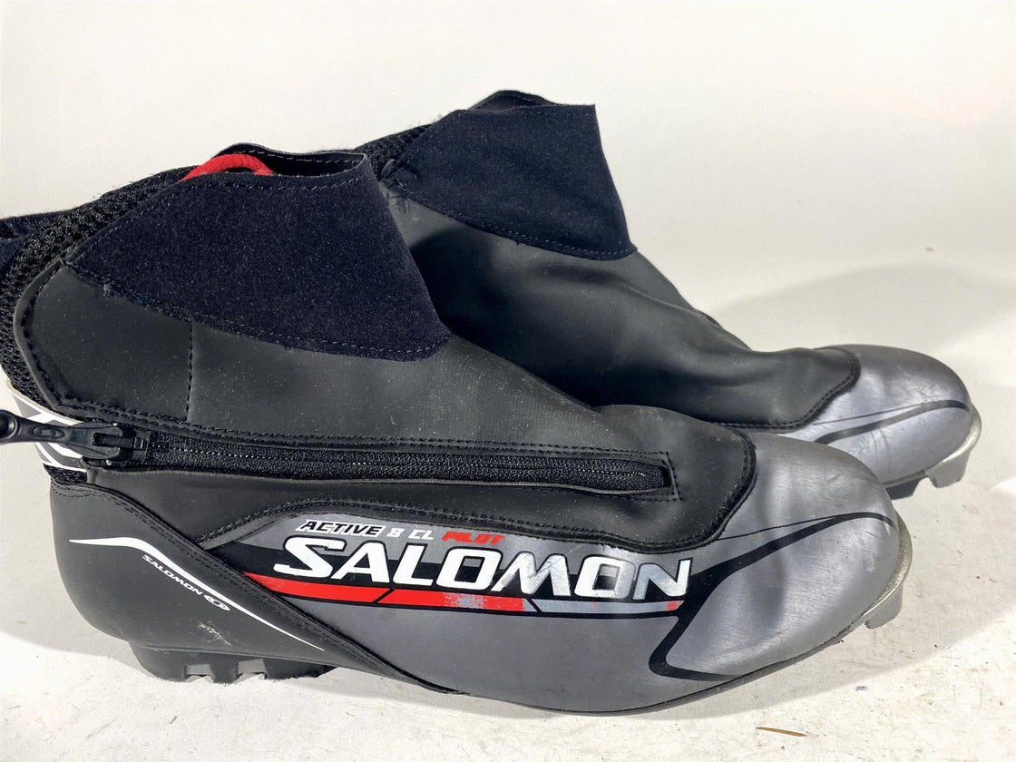 SALOMON Active Nordic Cross Country Ski Boots Size EU46 US11.5 SNS Pilot 2098