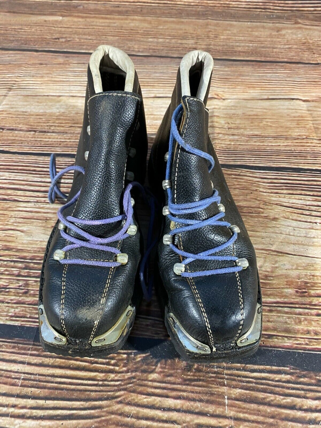 Vintage Nordic Cross Country Ski Boots Kandahar Cable Binding EU41 US7.5 KL17