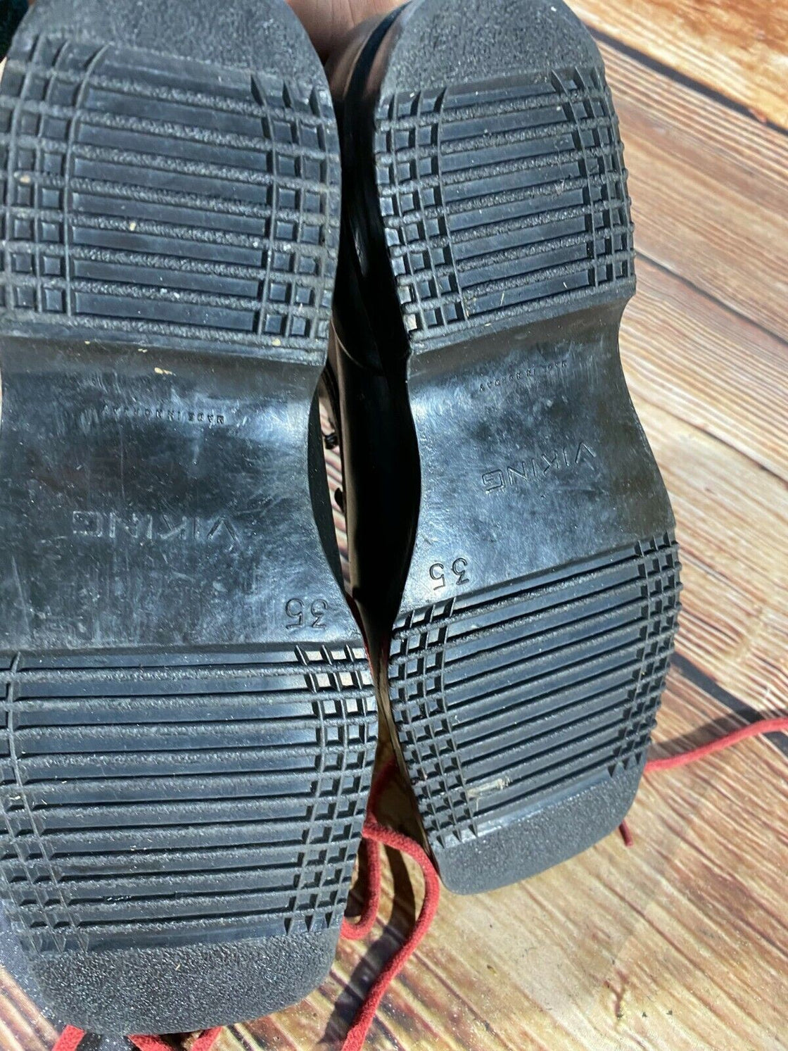 Viking Vintage Cross Country Ski Boots Kandahar Old Cable Kids EU35 US3.5 KL170
