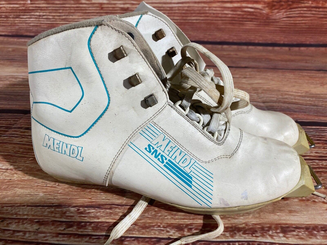 Meindl Nordic Cross Country Ski Boots Size EU40 US7.5 for SNS Old Bindings 1206