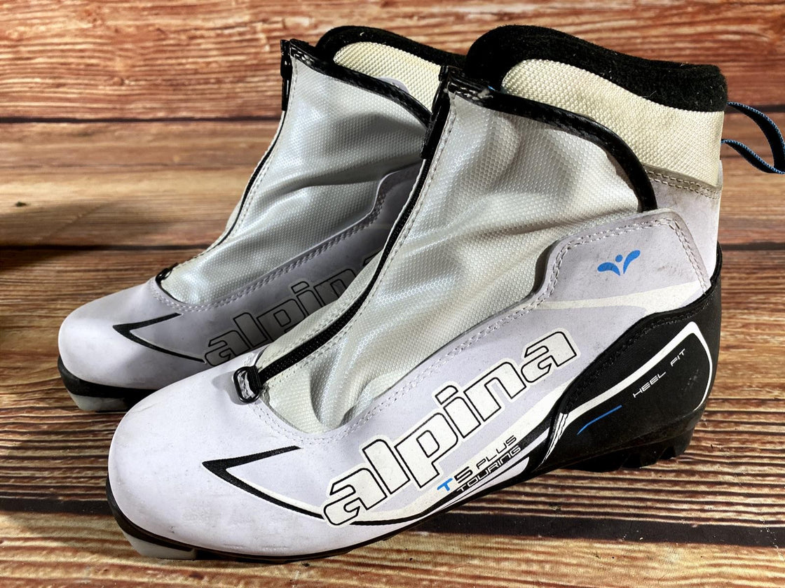 Alpina T5 Plus Nordic Cross Country Ski Boots Size EU40 US7.5 for NNN 3027