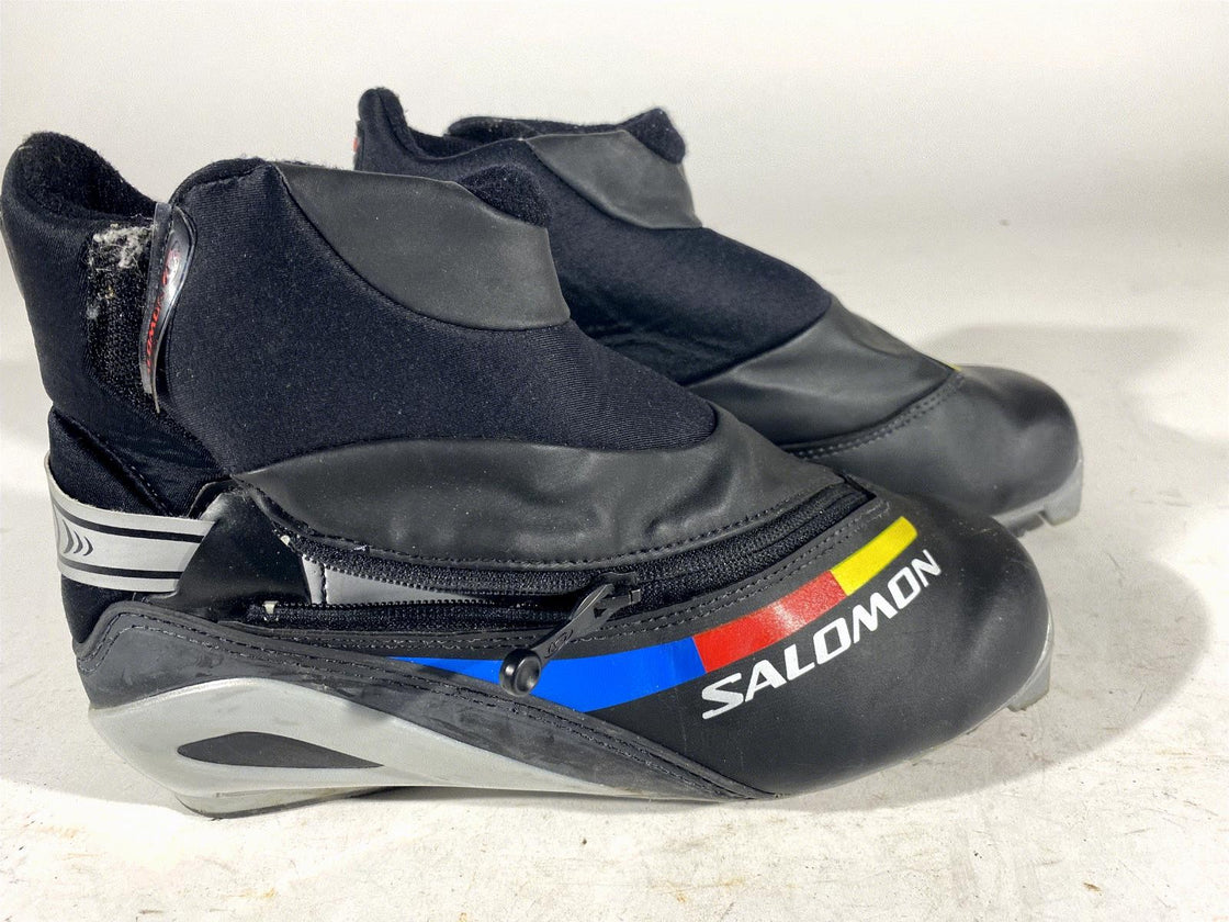 SALOMON Classic Nordic Cross Country Ski Boots Siz EU39 1/3 US6.5 SNS Pilot 2156