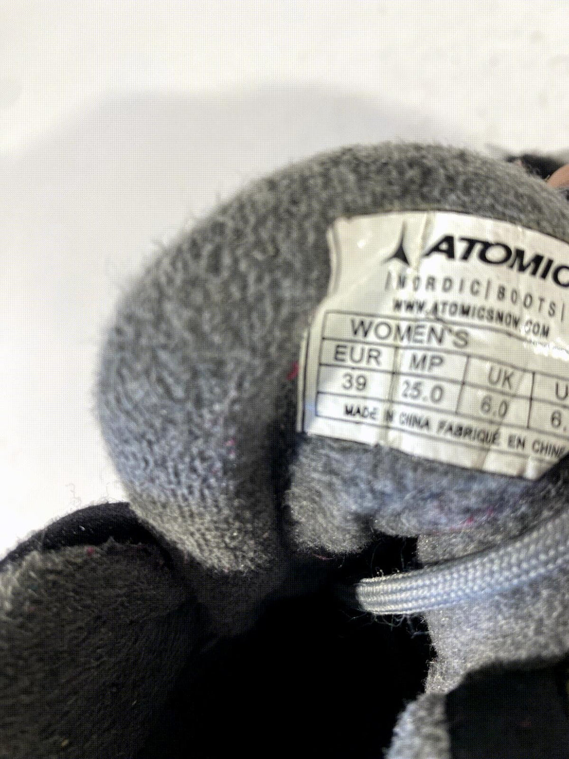 Atomic TX20 Cross Country Ski Boots Classic Size EU39 US6.5 NNN Rottefella 1334