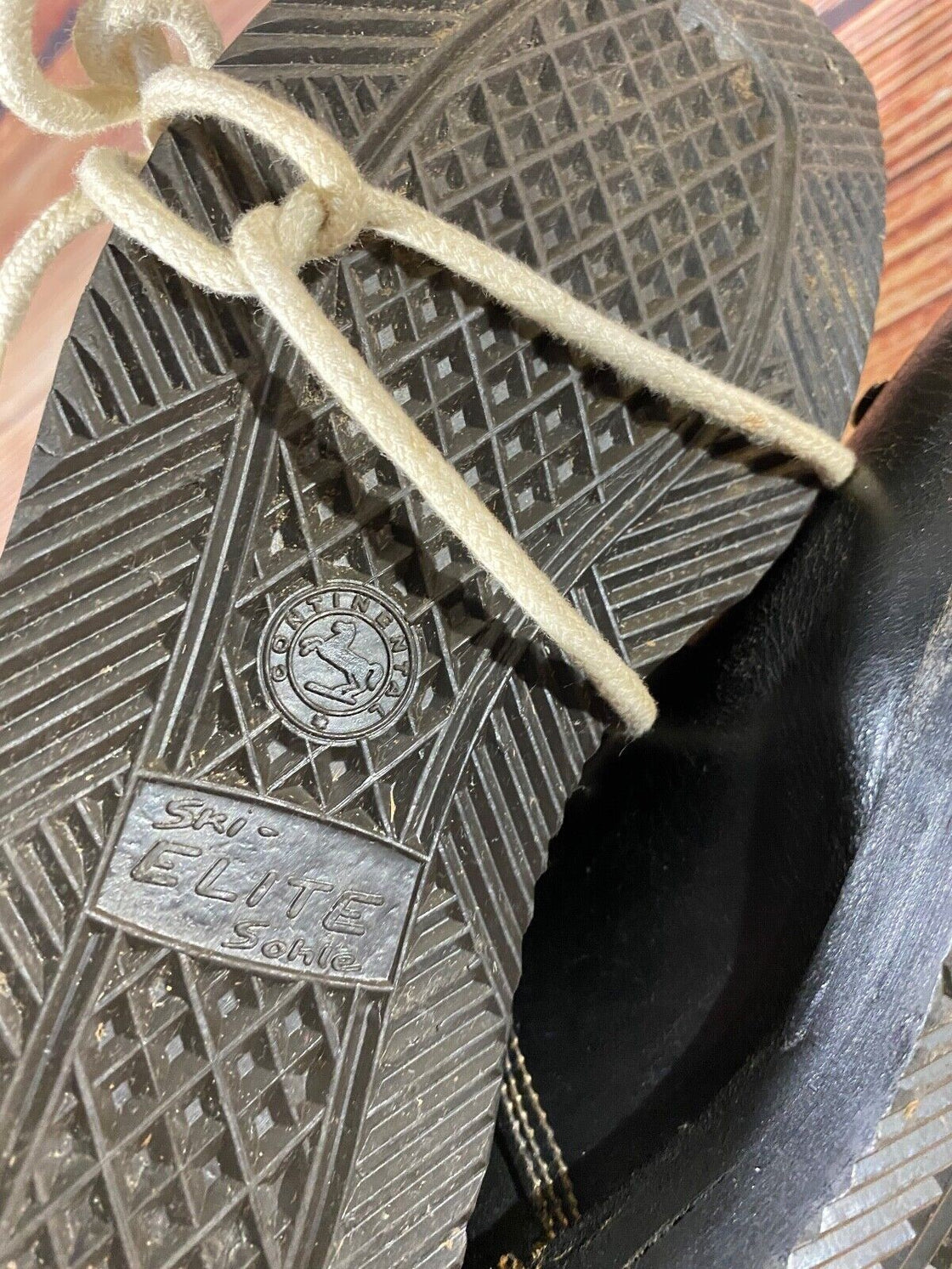 SNOW SPEED Vintage Cross Country Ski Boots Kandahar Cable Bindings EU37 US5 KL54