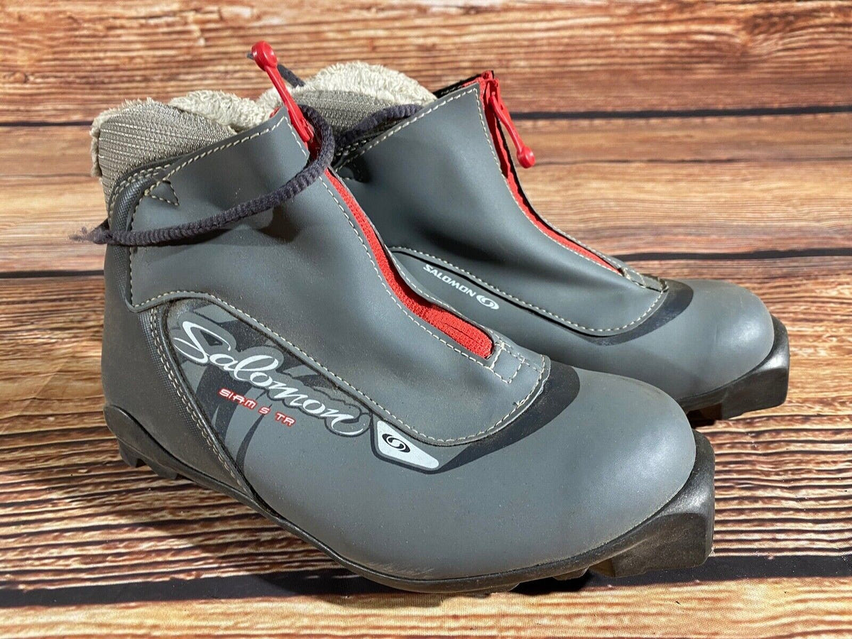 Salomon Siam 5 TR Nordic Cross Country Ski Boots Size EU38 US6.5 SNS P