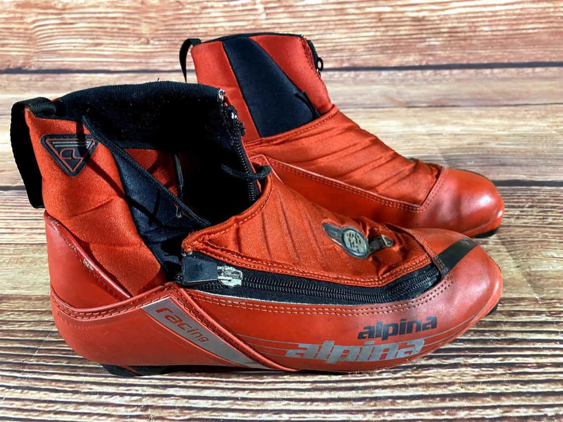 Alpina CL Racing Nordic Cross Country Ski Boots Size EU42 US9 NNN bindings 2850