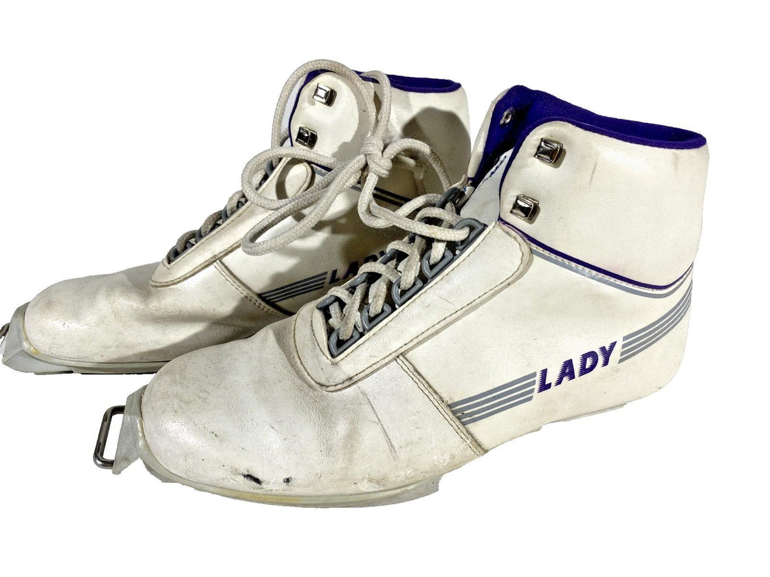 Jalas Lady Vintage Nordic Cross Country Ski Boot EU40 US8.5 SNS Old Binding 1238