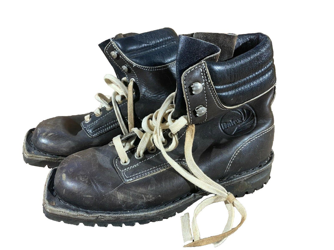 DALEX Vintage Cross Country Ski Boots EU38 US5.5 Kandahar Cable Bindings KL173