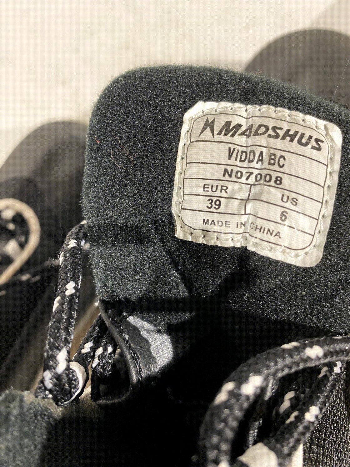 Madshus Vidda Back Country Nordic Cross Country Ski Boots EU39 US6 NNN BC 1923