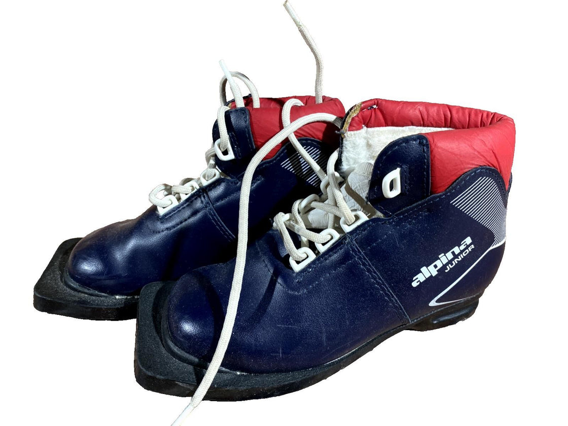 Alpina Kids Vintage Nordic Norm Cross Country Ski Boots EU30 US12 NN 75mm 1745