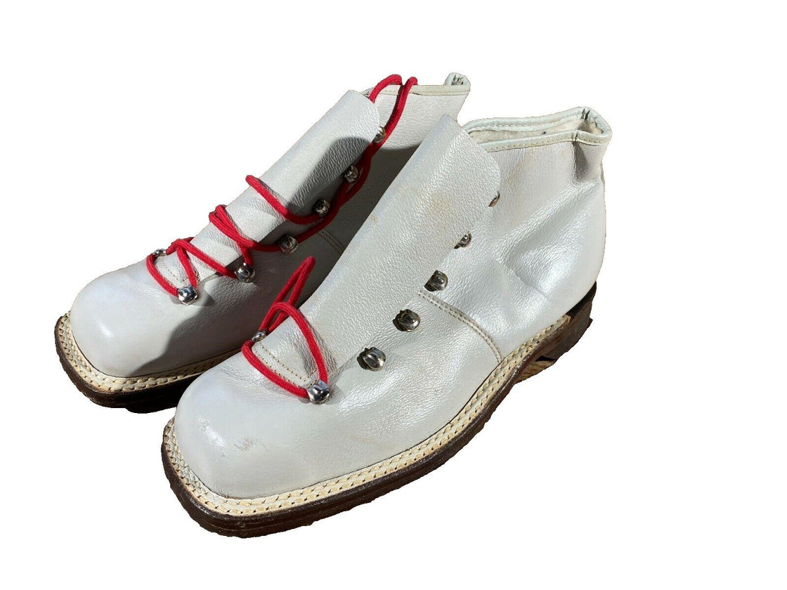 ASTROM Vintage Cross Country Ski Boots Kandahar Cable Bindings EU39 US6.5 KL18