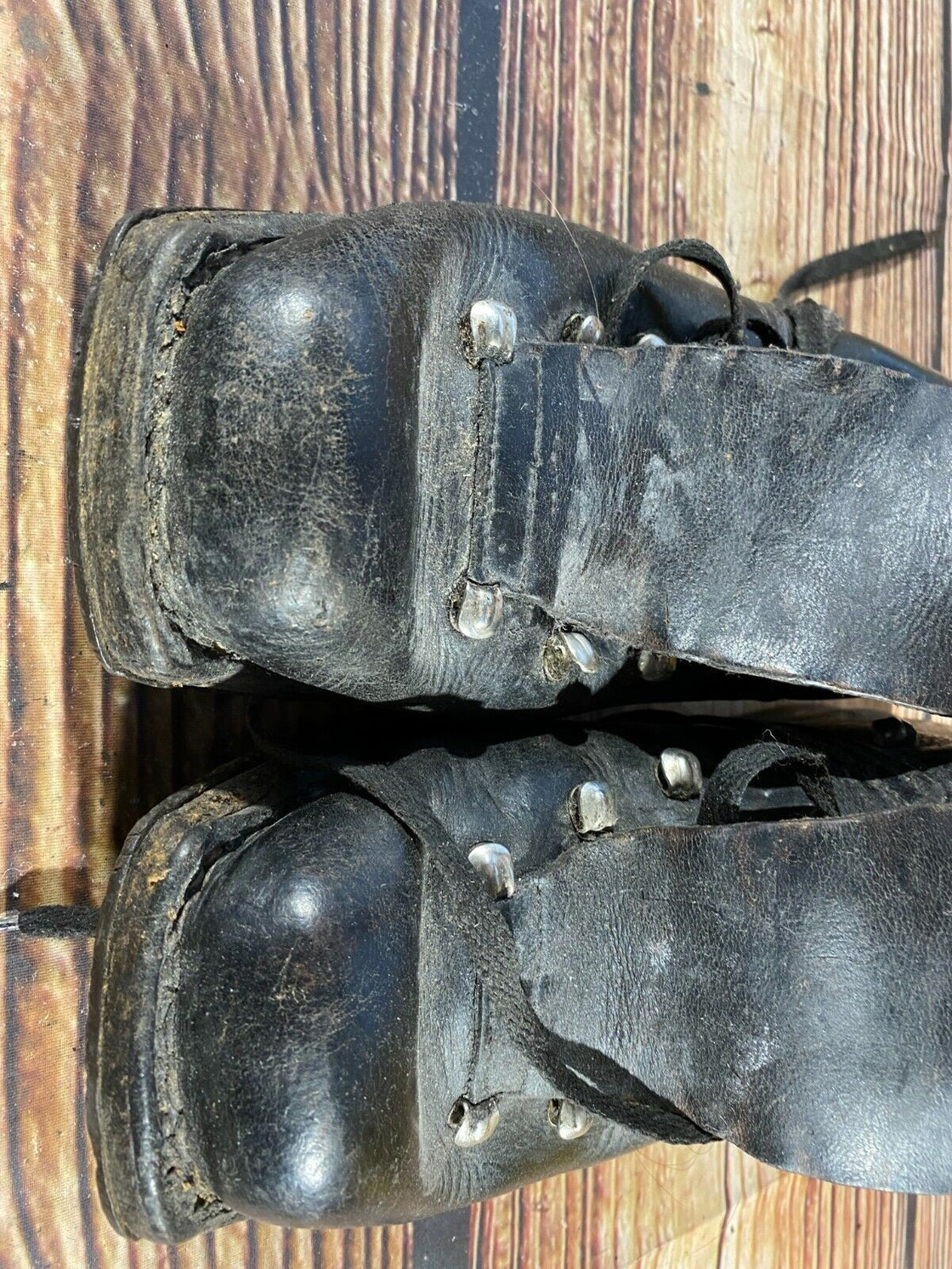 GRENOBLE Vintage Leather Cross Country Ski Boots Kandahar Binding EU44 US10 KL24