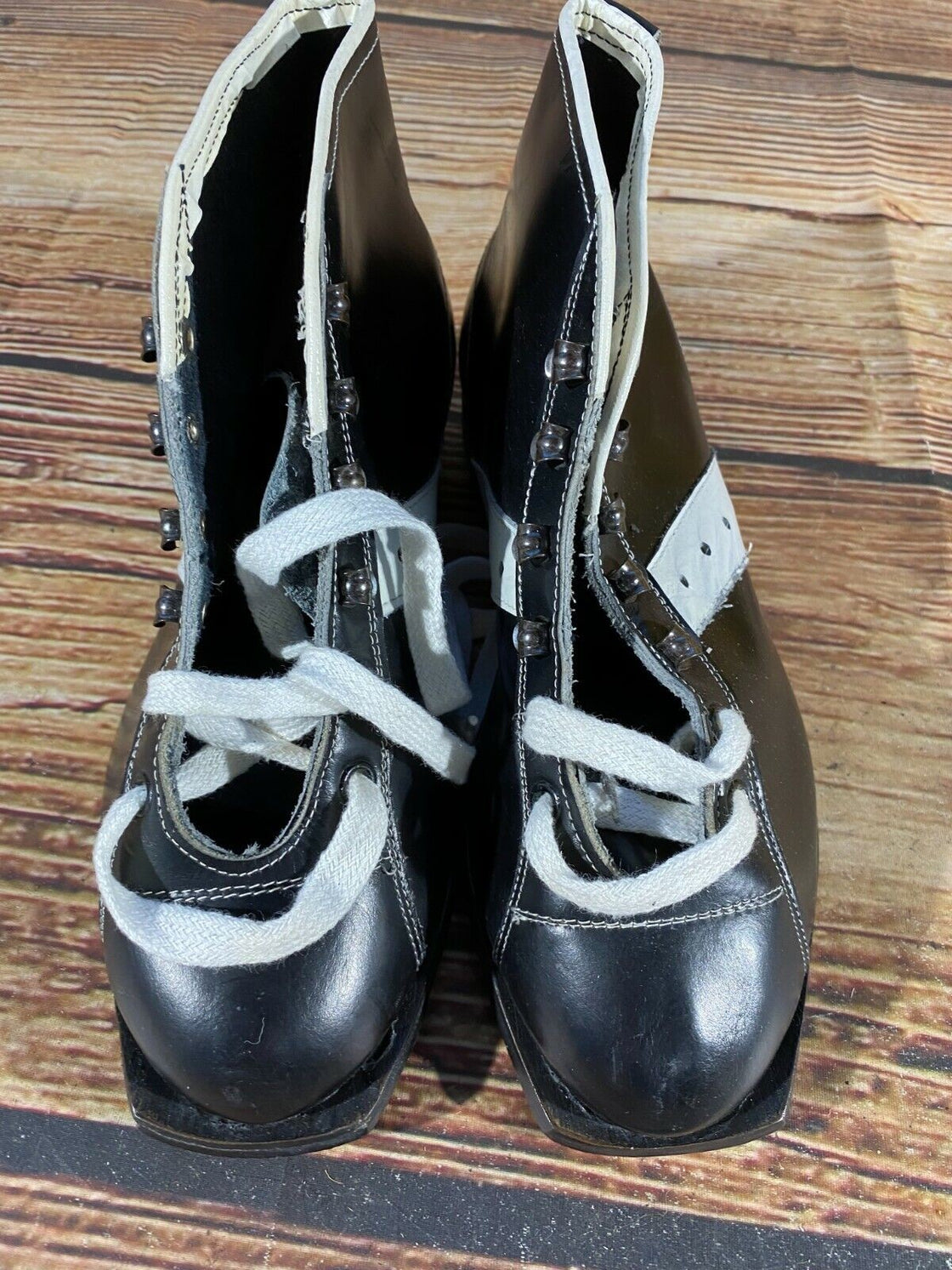 VIRALFA Vintage Cross Country Ski Boots Kandahar Cable Bindings EU39 US6 KL19