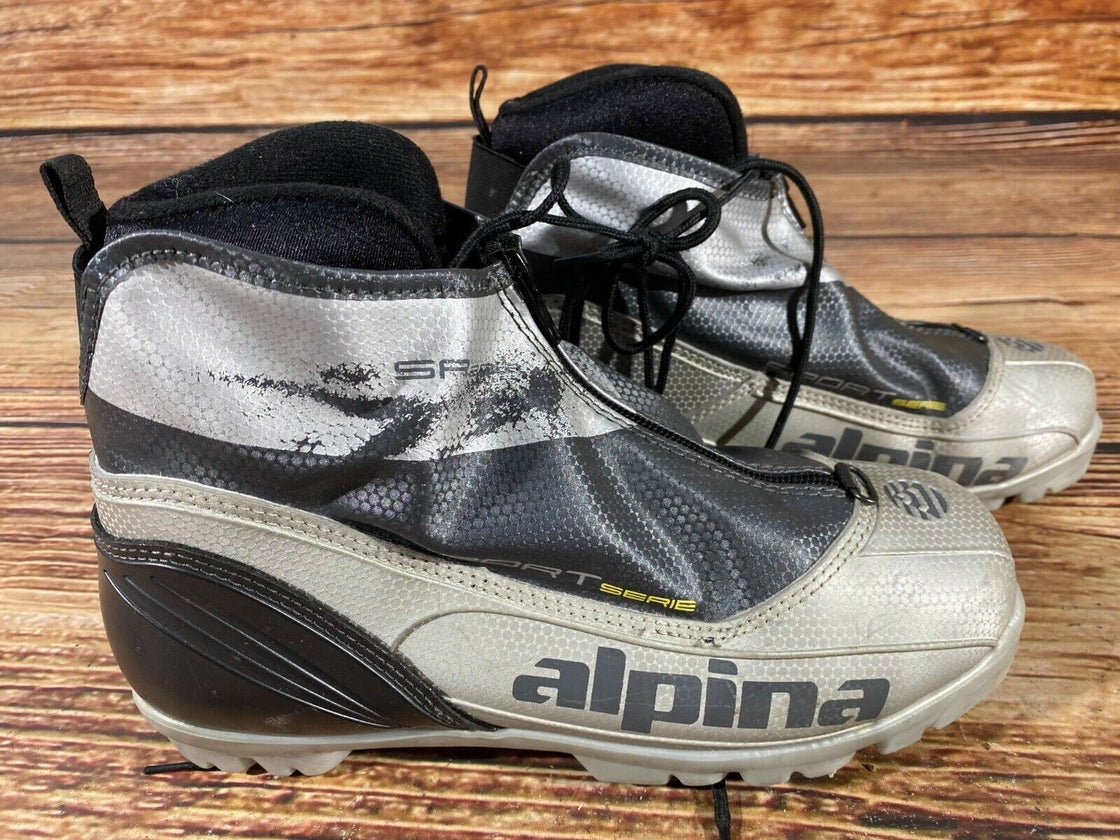 Alpina SR20 Nordic Cross Country Ski Boots Size EU39 US7 NNN bindings 1049