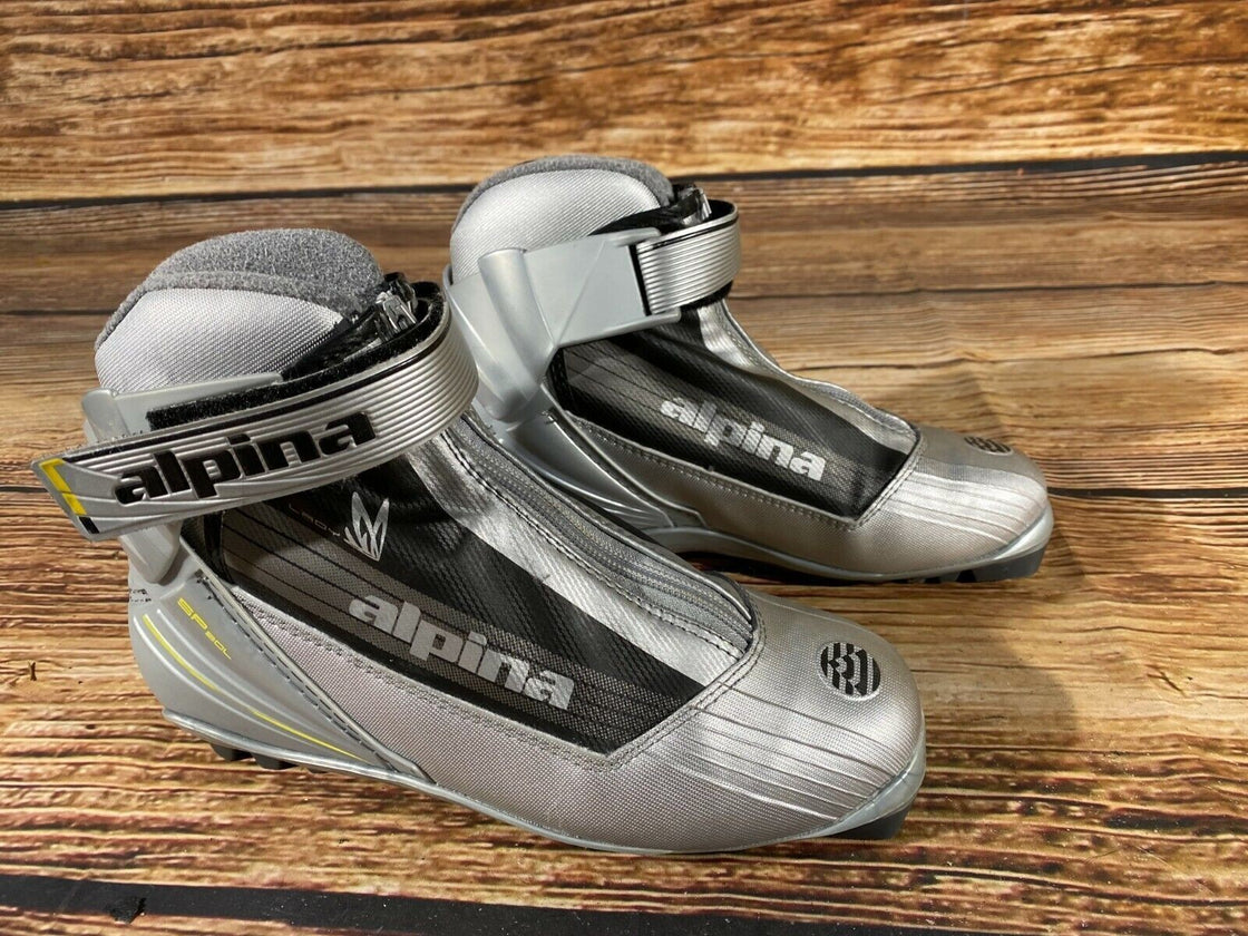 Alpina SP30L Nordic Cross Country Ski Boots Size EU38 US6 NNN bindings 966
