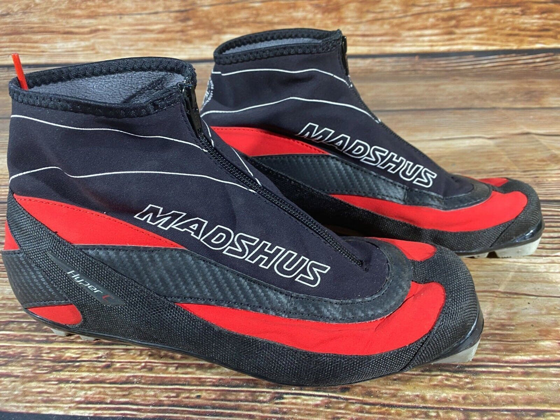 Madshus Hyper C Nordic Cross Country Ski Boots Size EU43 US9.5 NNN bindings 2555