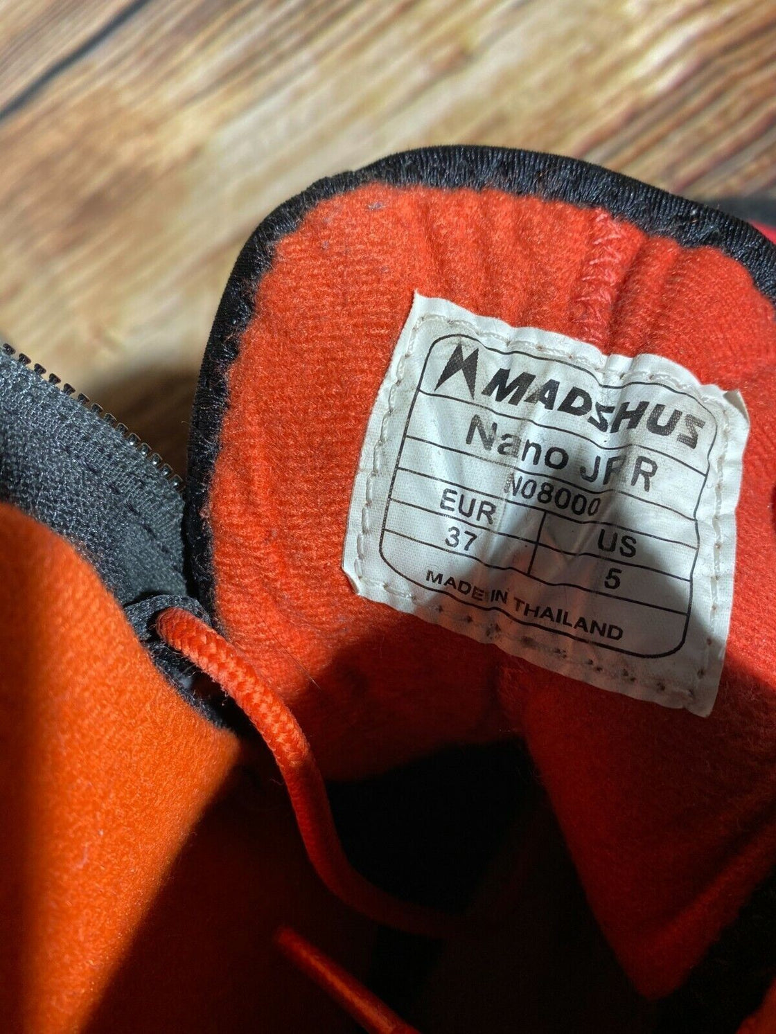 Madshus Nano JRR Cross Country Ski Boots Size EU37 US4.5 NNN Binding 2542