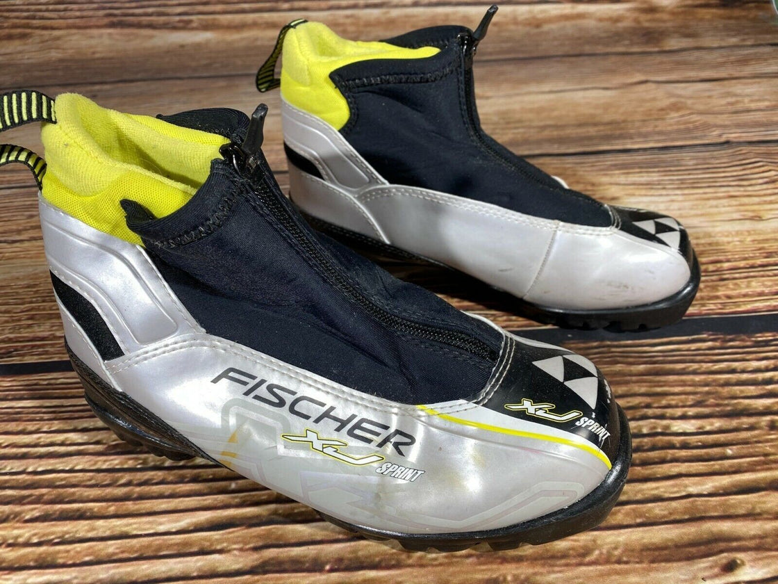 FISCHER XJ Sprint Cross Country Ski Boots Size EU36 US4.5 NNN bindings 1437