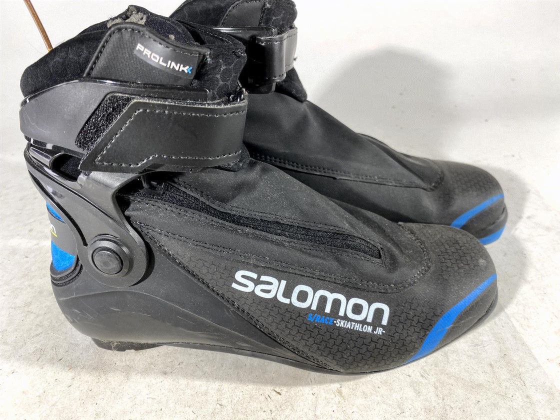 SALOMON Skiathlon Nordic Cross Country Ski Boots EU38 2/3 US6 Prolink NNN 2123