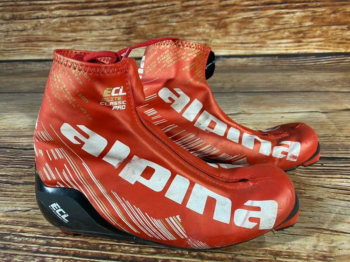 Alpina ECL Elite Nordic Cross Country Ski Boots Size EU38 US6 NNN bindings 2939