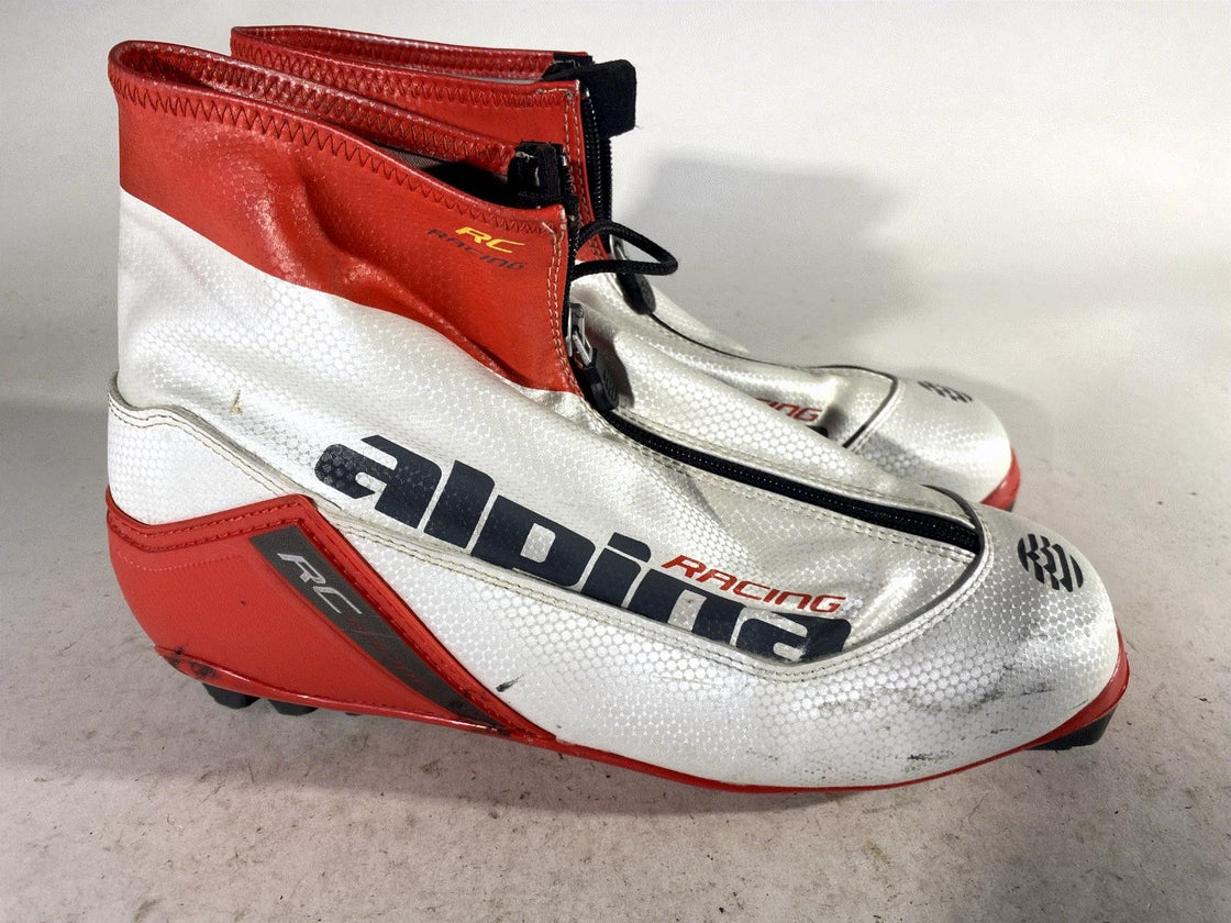 Alpina RC Racing Classic Nordic Cross Country Ski Boots Size EU43 US9.5 NNN 2463