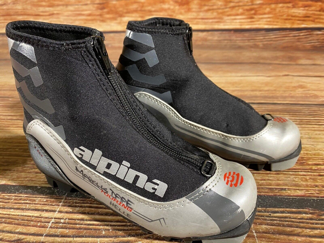Alpina T10jr Kids Nordic Cross Country Ski Boots Size EU33 US2 NNN A-881