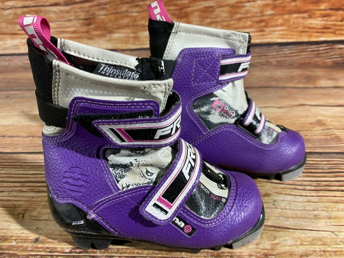 Alpina Frost Kids Nordic Cross Country Ski Boots Size EU26 US9 for NNN A-153