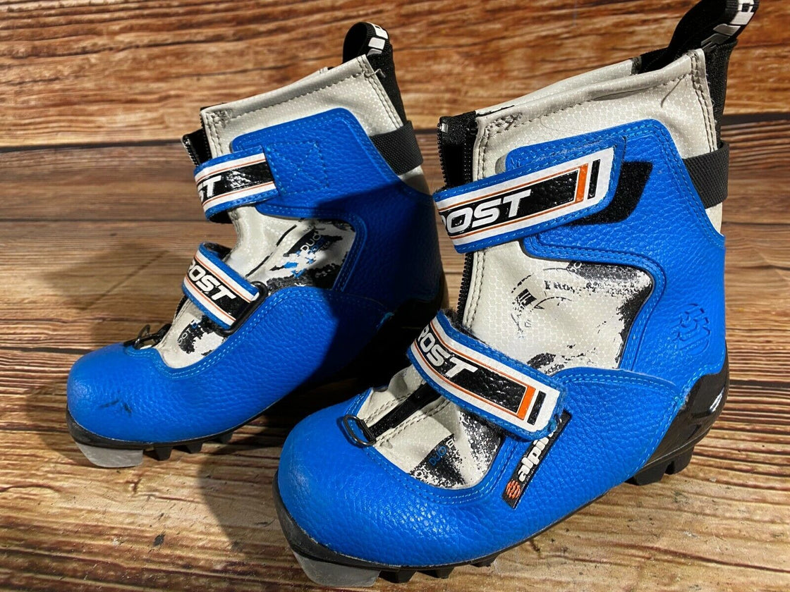 Alpina Frost Kids Nordic Cross Country Ski Boots Size EU31 US12.5 for NNN A-66