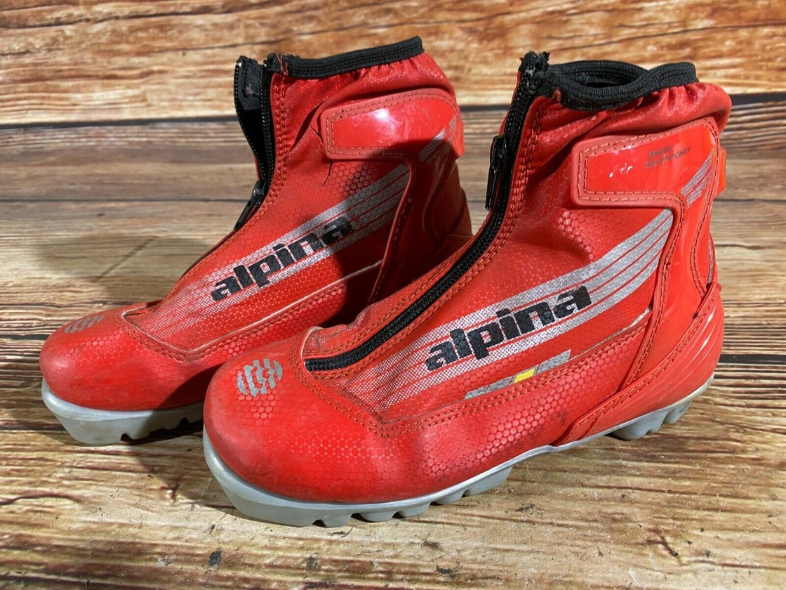 Alpina RK Kids Nordic Cross Country Ski Boots Size EU34 US3 for NNN A-85